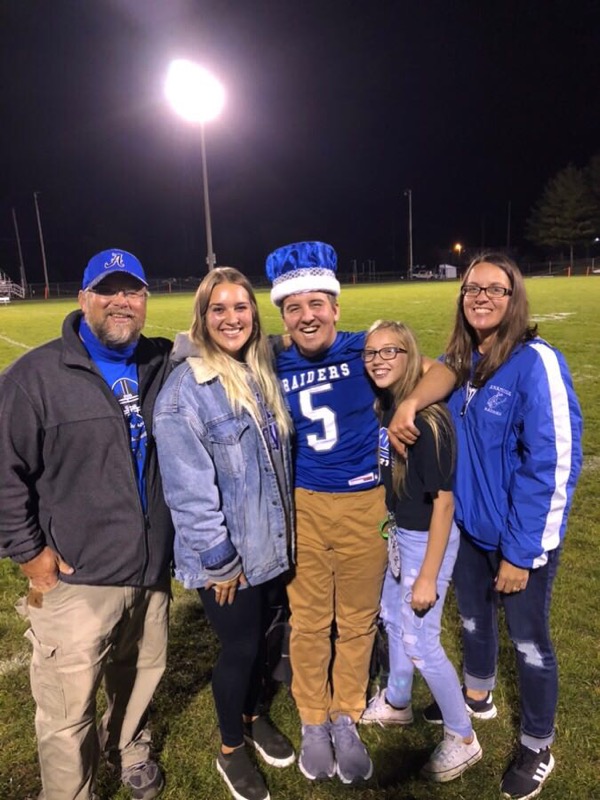 Tate with his family